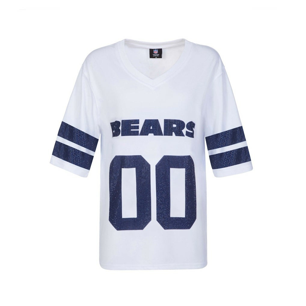 Chicago Bears  Cuce Women's Rhinestone V-Neck Tunic