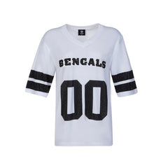 Cincinnati Bengals  Cuce Women's Rhinestone V-Neck Tunic