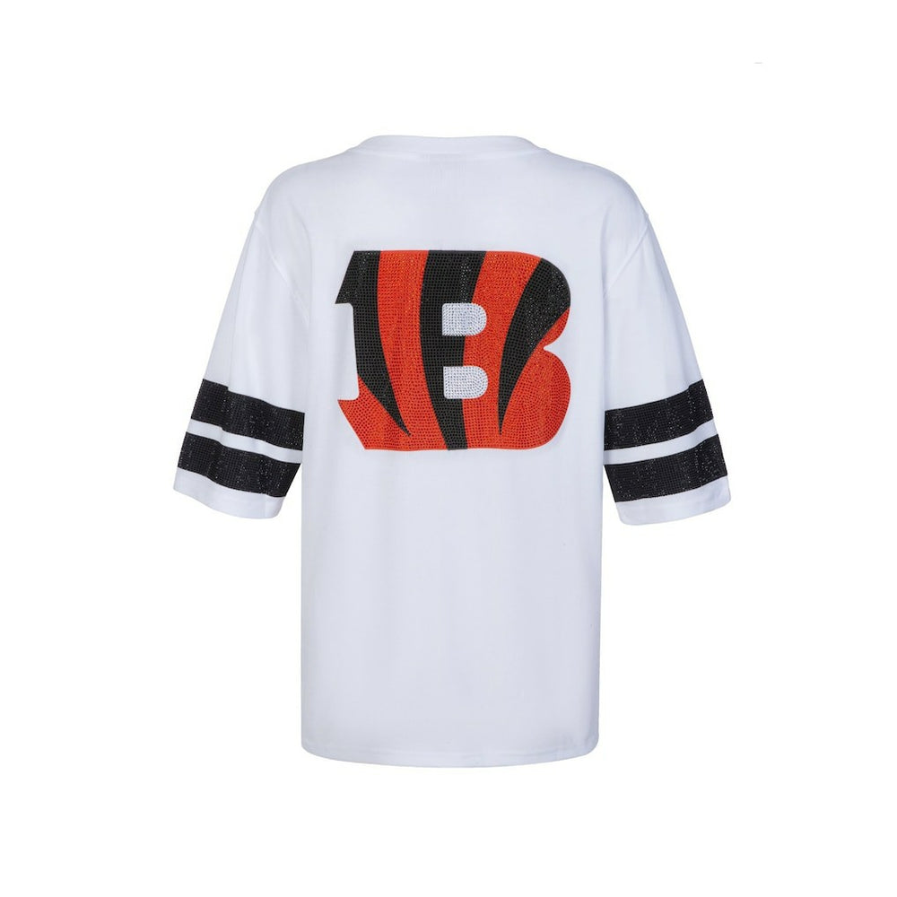 Cincinnati Bengals  Cuce Women's Rhinestone V-Neck Tunic