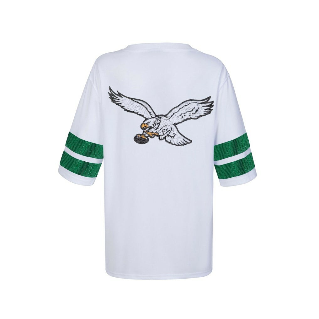 Philadelphia Eagles  Cuce Women's Rhinestone V-Neck Tunic