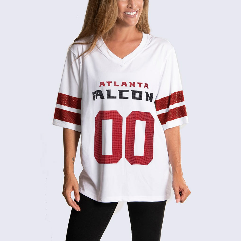 Atlanta Falcons  Cuce Women's Rhinestone V-Neck Tunic