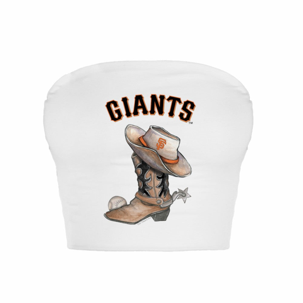 San Francisco Giants Tiny Turnip Women's Cowboy Boot Crop Tube Top | MLB Shop