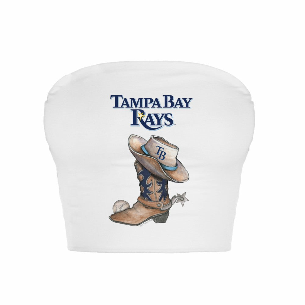 Tampa Bay Rays Tiny Turnip Women's Cowboy Boot Crop Tube Top | MLB Online