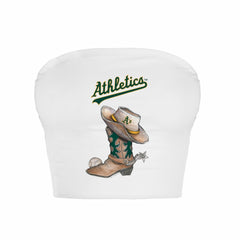 Athletics Tiny Turnip Women's Cowboy Boot Crop Tube Top | MLB Shop
