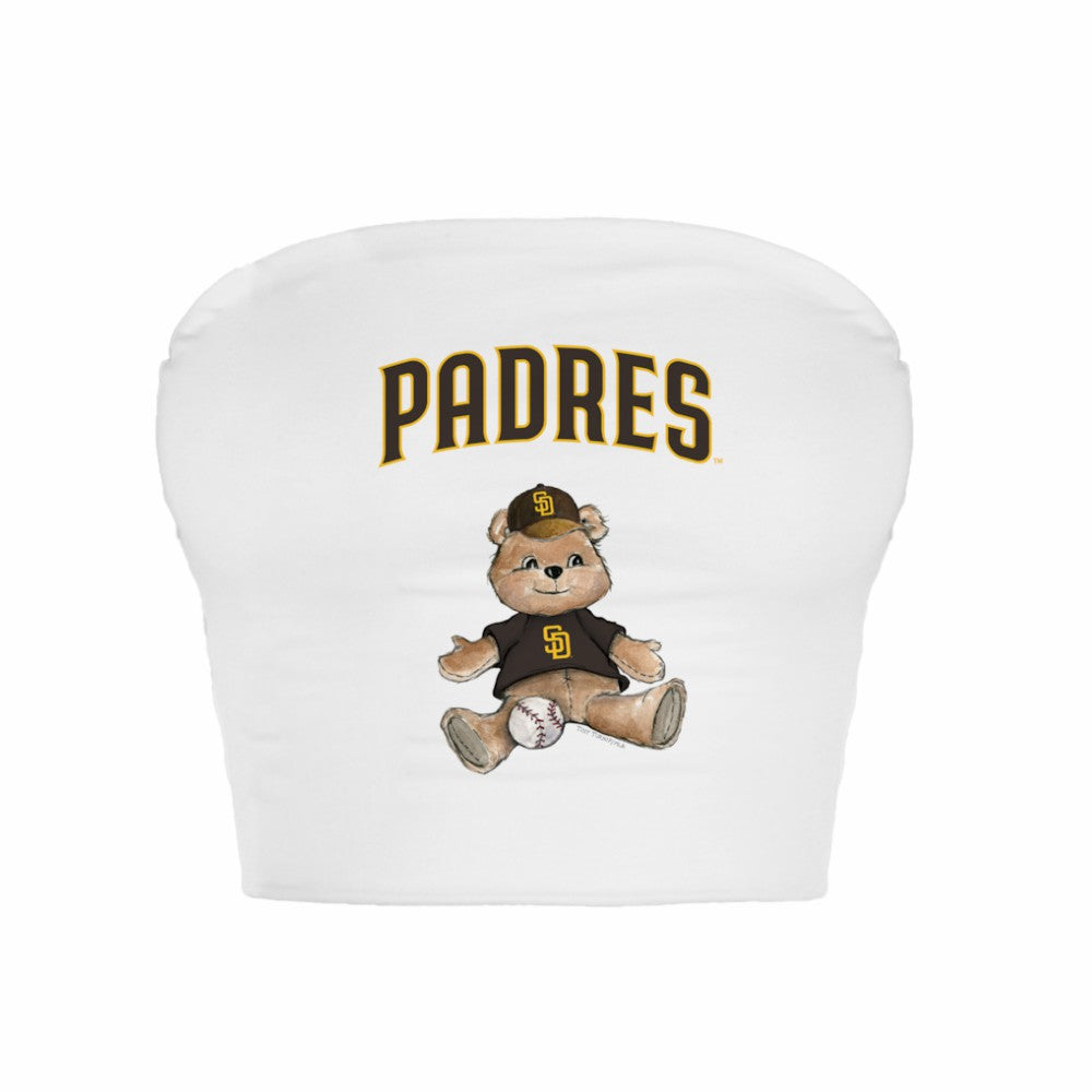 San Diego Padres Tiny Turnip Women's Teddy Bear Crop Tube Top | MLB US