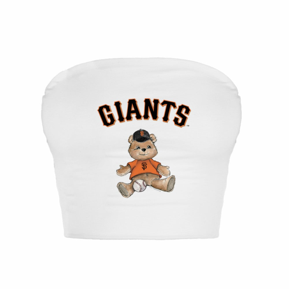 San Francisco Giants Tiny Turnip Women's Teddy Bear Crop Tube Top | MLB Near me