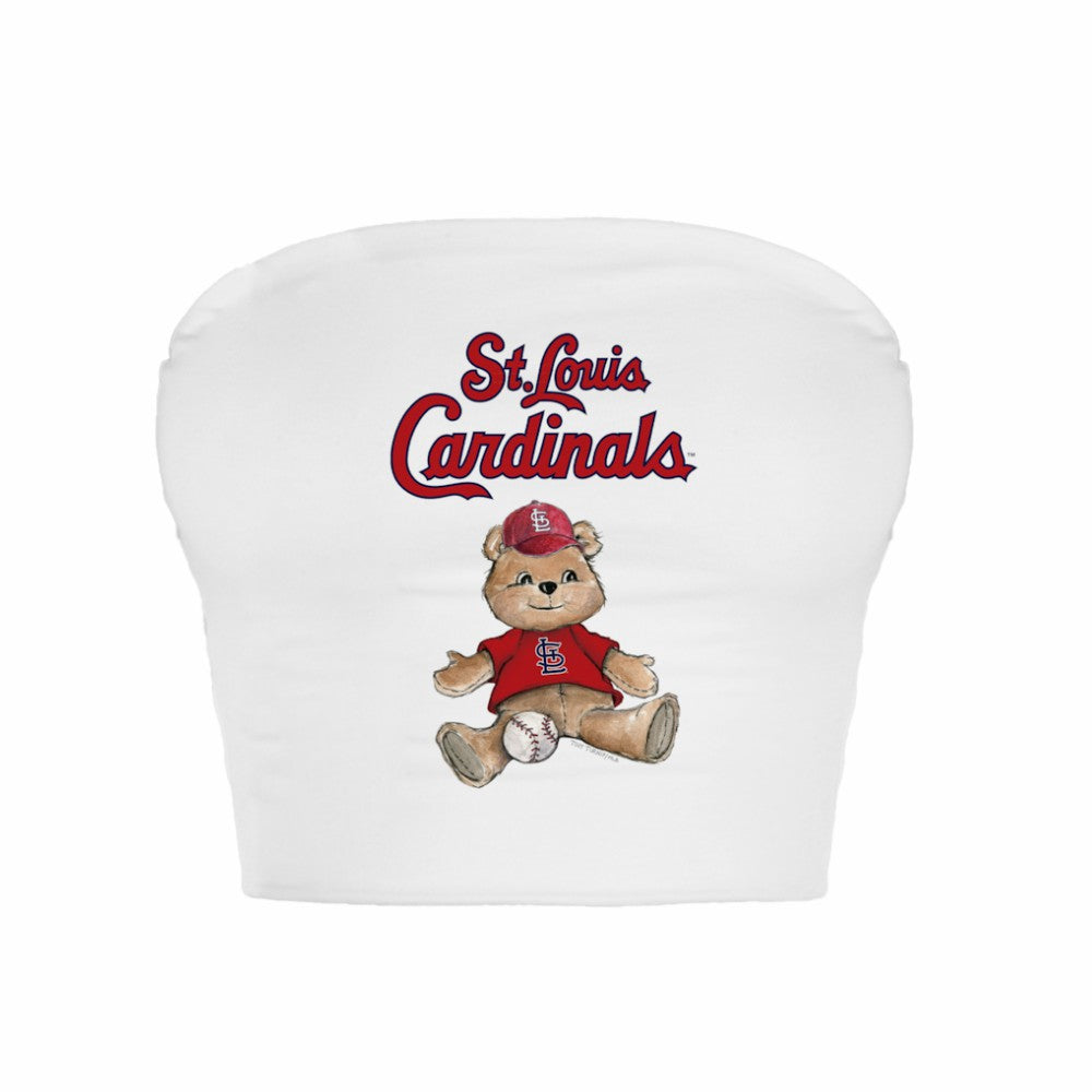 St. Louis Cardinals Tiny Turnip Women's Teddy Bear Crop Tube Top | MLB Near me