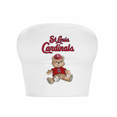 St. Louis Cardinals Tiny Turnip Women's Teddy Bear Crop Tube Top | MLB Near me