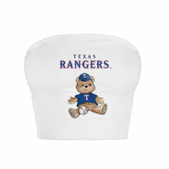 Texas Rangers Tiny Turnip Women's Teddy Bear Crop Tube Top | MLB Online