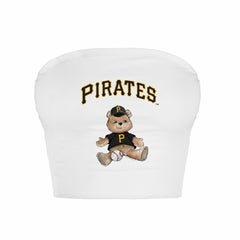 Pittsburgh Pirates Tiny Turnip Women's Teddy Bear Crop Tube Top | MLB On Sale