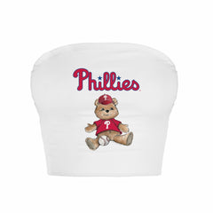 Philadelphia Phillies Tiny Turnip Women's Teddy Bear Crop Tube Top | MLB Online