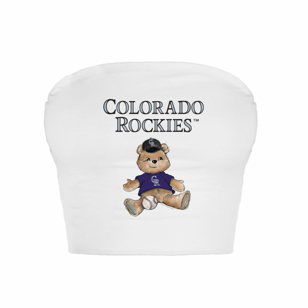 Colorado Rockies Tiny Turnip Women's Teddy Bear Crop Tube Top | MLB Shop