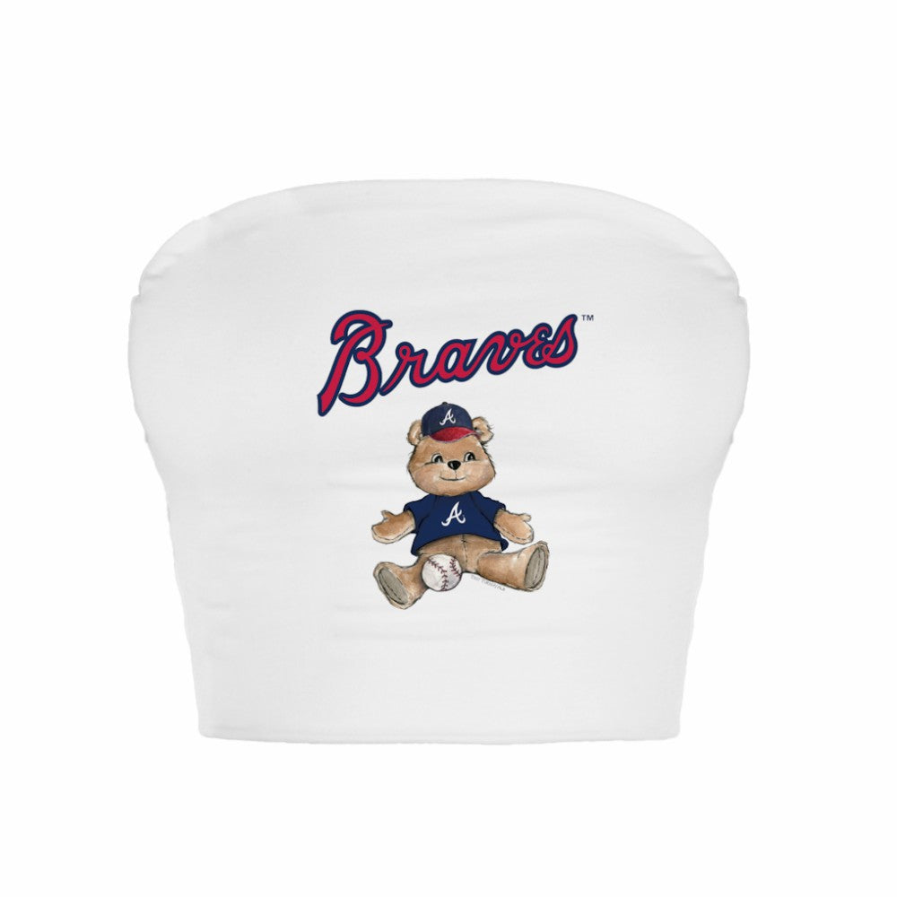 Atlanta Braves Tiny Turnip Women's Teddy Bear Crop Tube Top | MLB Online
