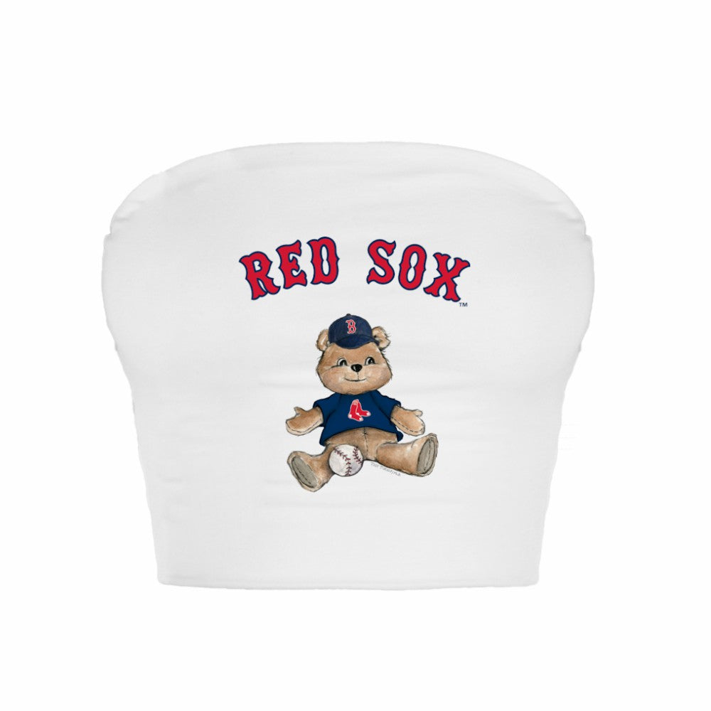 Boston Red Sox Tiny Turnip Women's Teddy Bear Crop Tube Top | MLB Shop