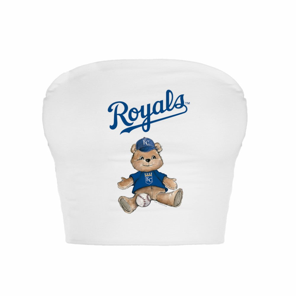 Kansas City Royals Tiny Turnip Women's Teddy Bear Crop Tube Top | MLB Outlet
