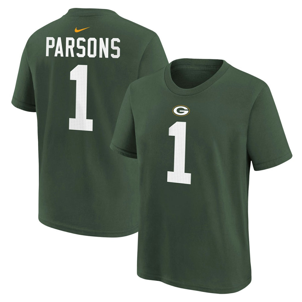 Green Bay Packers Nike Micah Parsons  Youth Player Name & Number T-Shirt