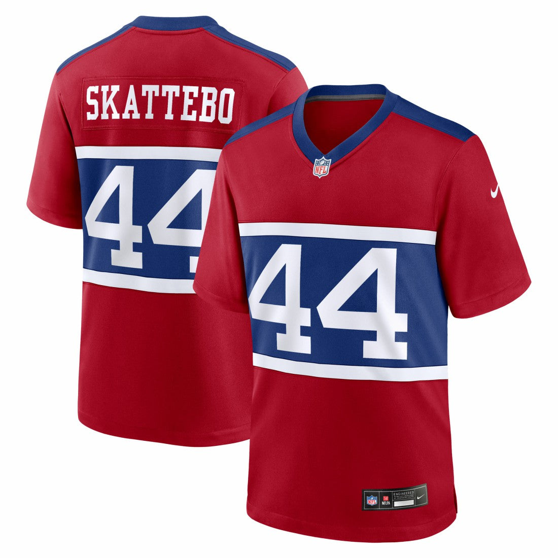 New York Giants Nike Cam Skattebo  Alternate Century Red Game Jersey