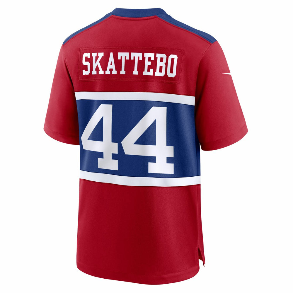 New York Giants Nike Cam Skattebo  Alternate Century Red Game Jersey