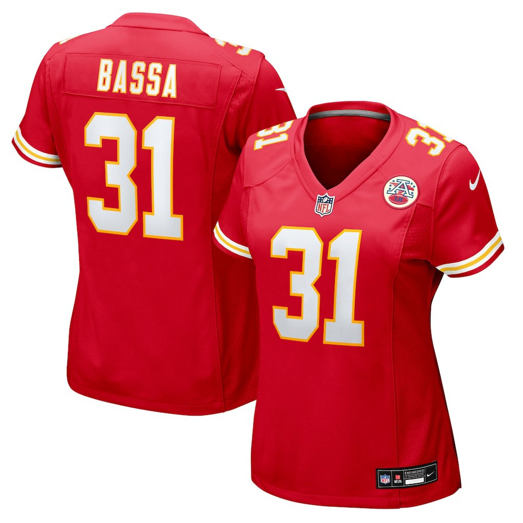 Kansas City Chiefs Nike Jeffrey Bassa  Women's Team Game Jersey