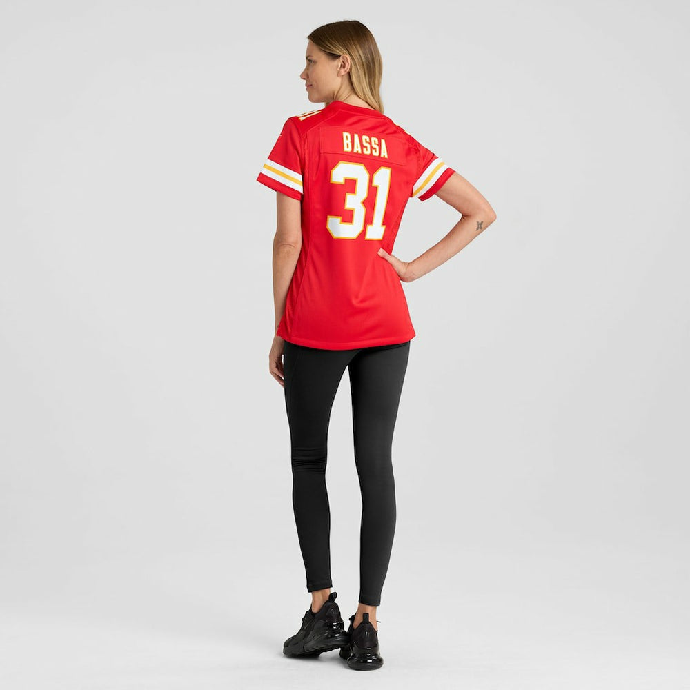 Kansas City Chiefs Nike Jeffrey Bassa  Women's Team Game Jersey