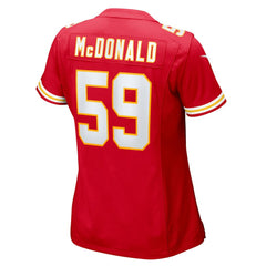 Kansas City Chiefs Nike Cooper McDonald  Women's Team Game Jersey