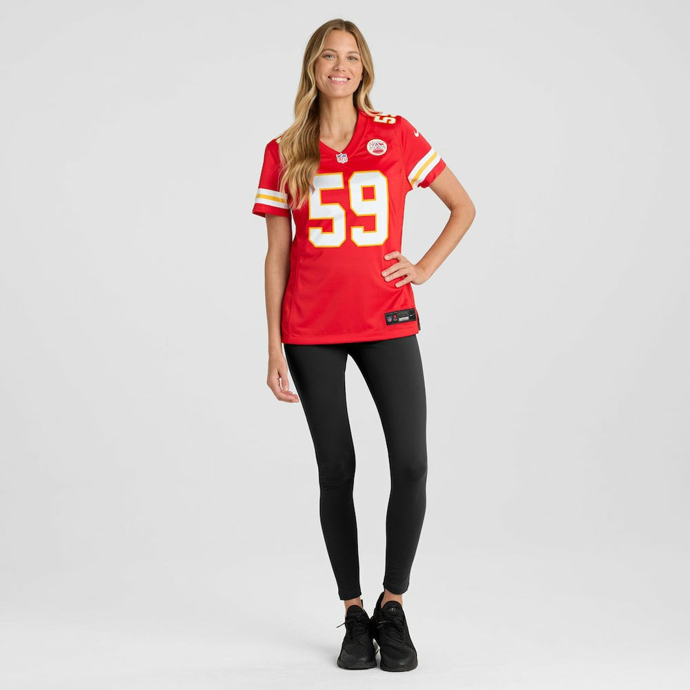 Kansas City Chiefs Nike Cooper McDonald  Women's Team Game Jersey