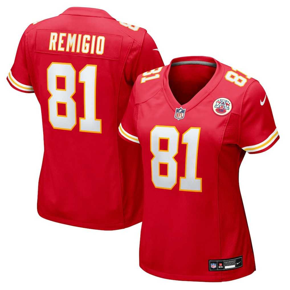 Kansas City Chiefs Nike Nikko Remigio  Women's Team Game Jersey