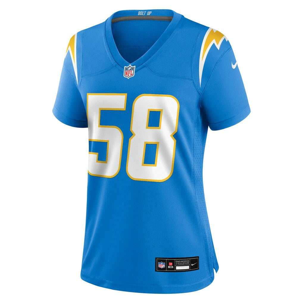 Los Angeles Chargers Nike Marlowe Wax  Women's Team Game Jersey