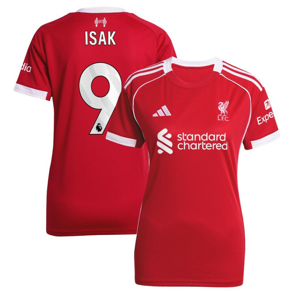 Alexander Isak Liverpool Women's 2025/26 Home Replica Player Jersey Red - Adidas