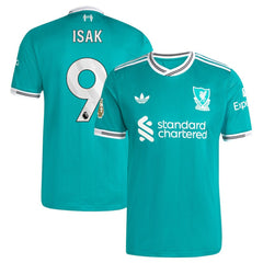 Alexander Isak Liverpool 2025/26 Third Player Jersey Green - Adidas
