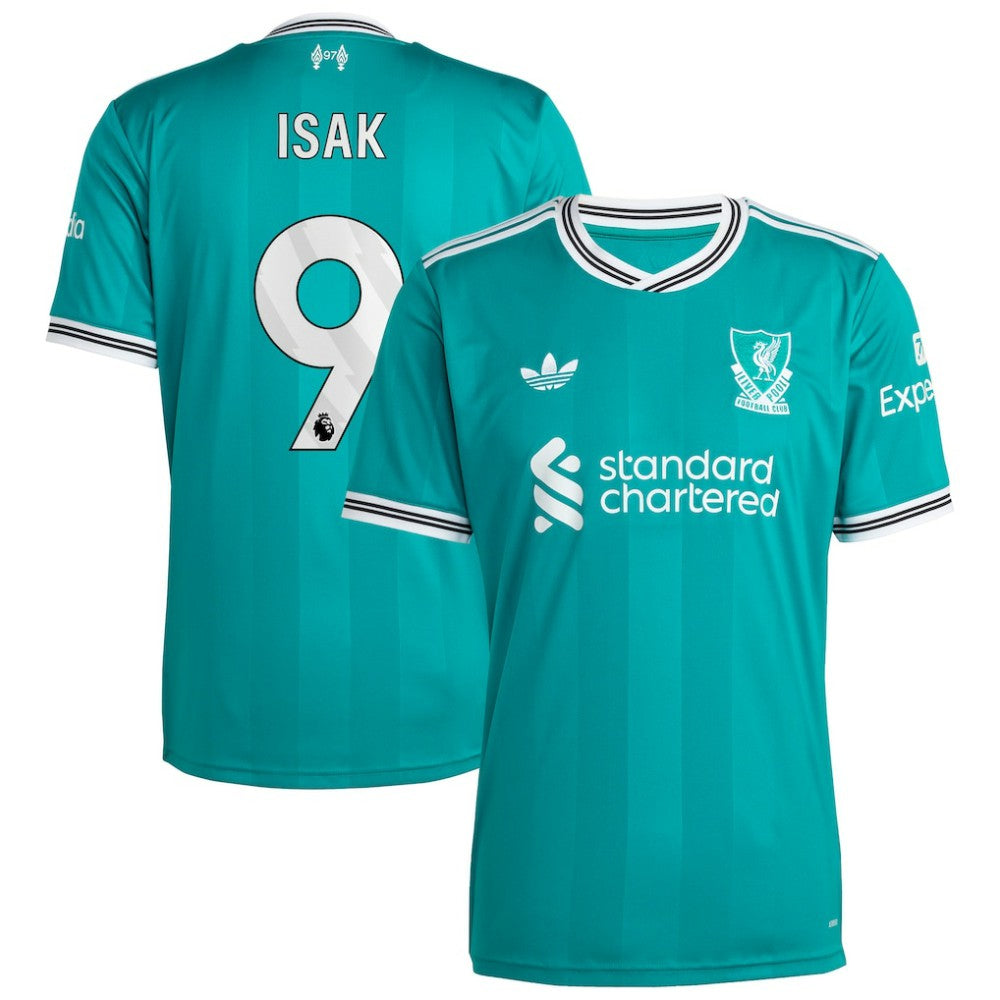 Alexander Isak Liverpool 2025/26 Third Replica Player Jersey Green - Adidas