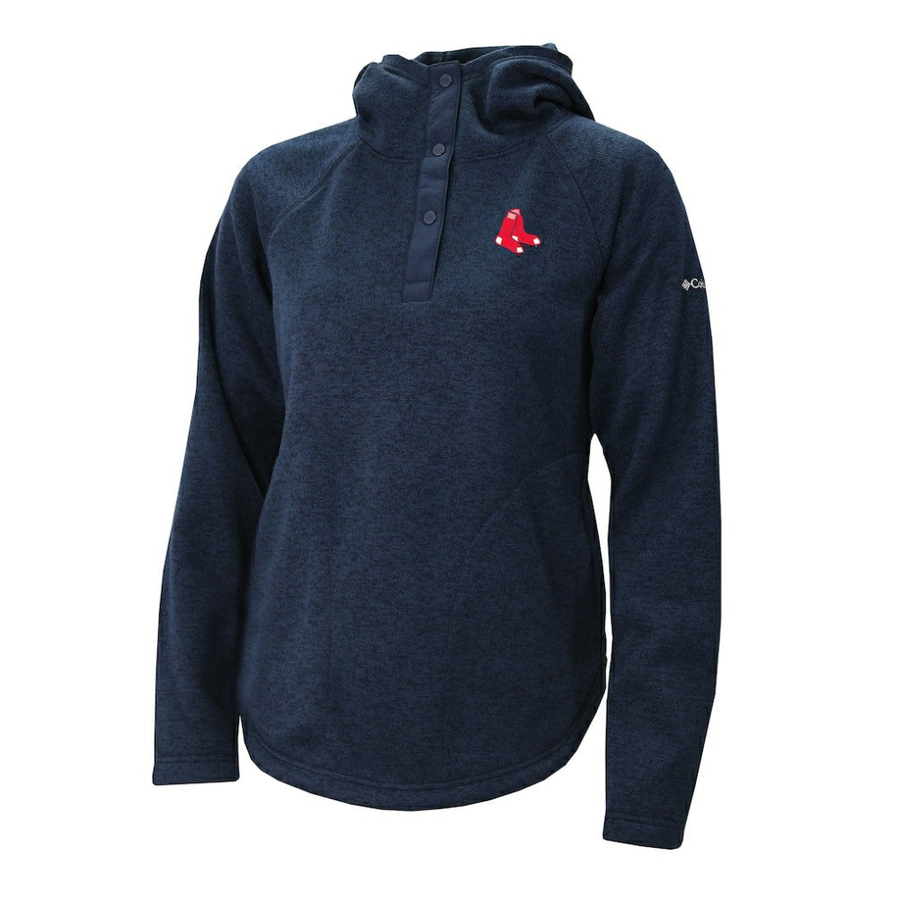 Boston Red Sox Columbia Women's Half-Snap Pullover Hoodie | MLB On Sale