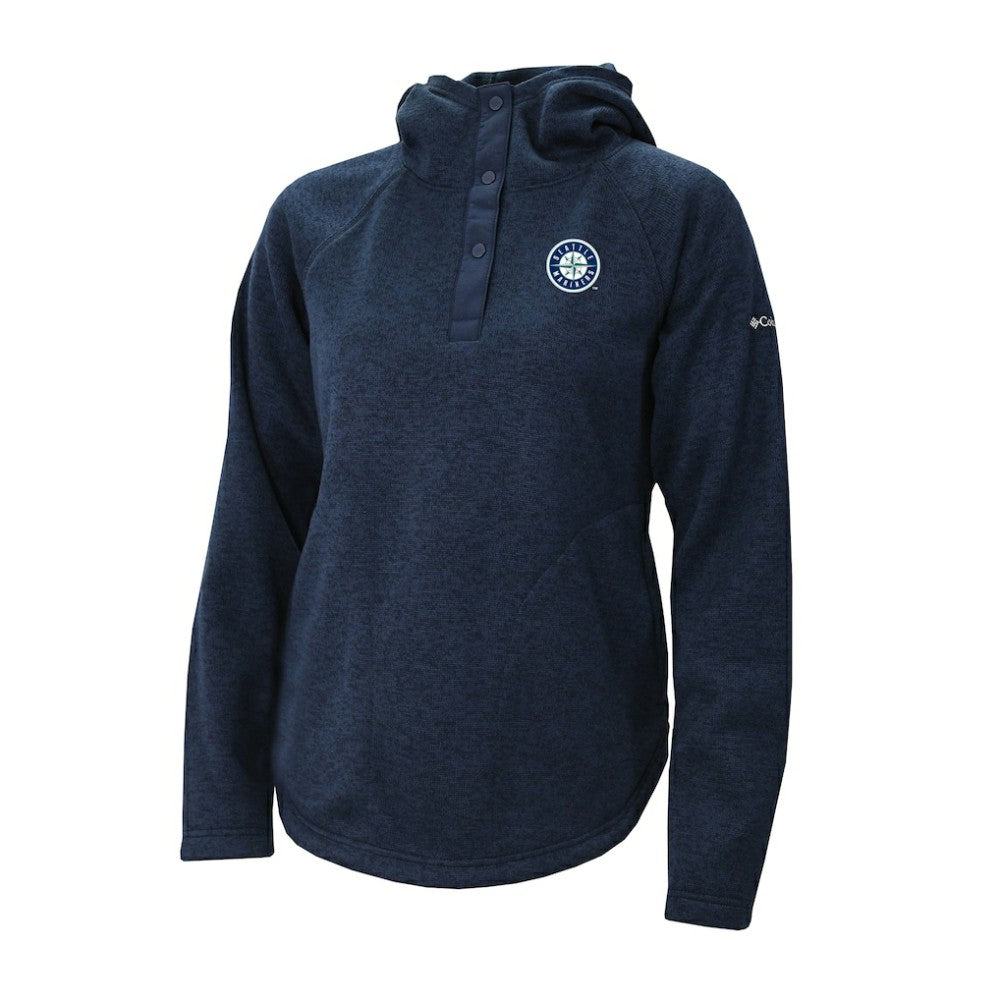 Seattle Mariners Columbia Women's Half-Snap Pullover Hoodie | MLB On Sale
