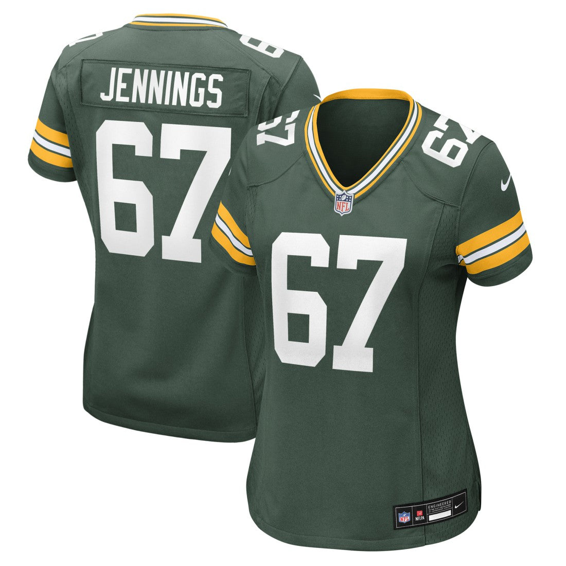 Green Bay Packers Nike Donovan Jennings  Women's Team Game Jersey