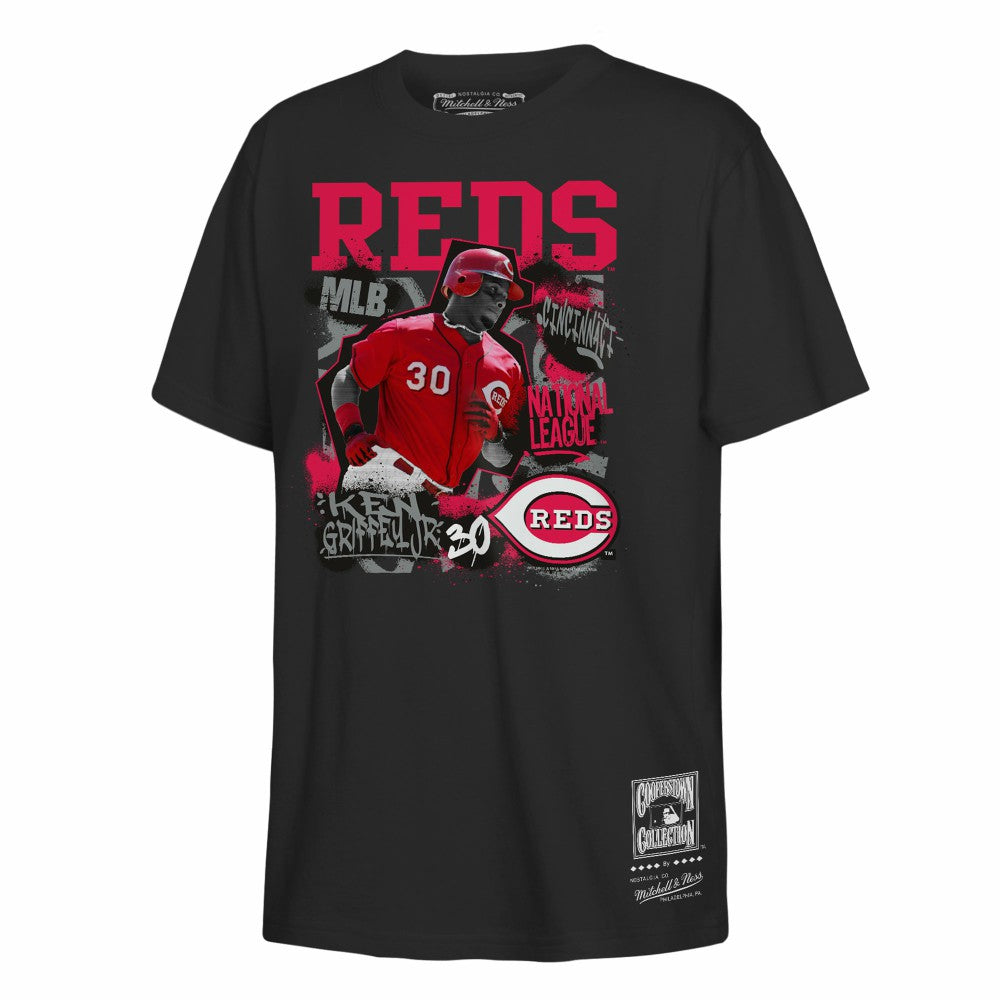 Ken Griffey Jr. Cincinnati Reds Mitchell & Ness Youth Cooperstown Star Moment T-Shirt | MLB Sale