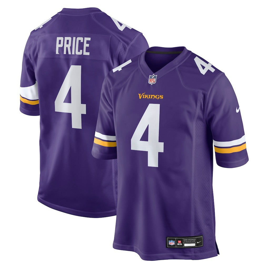 Minnesota Vikings Nike Myles Price  Team Game Jersey