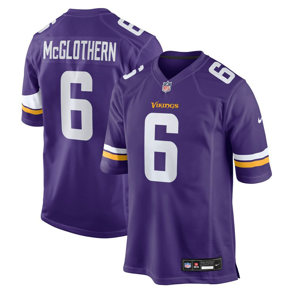Minnesota Vikings Nike Dwight McGlothern  Team Game Jersey