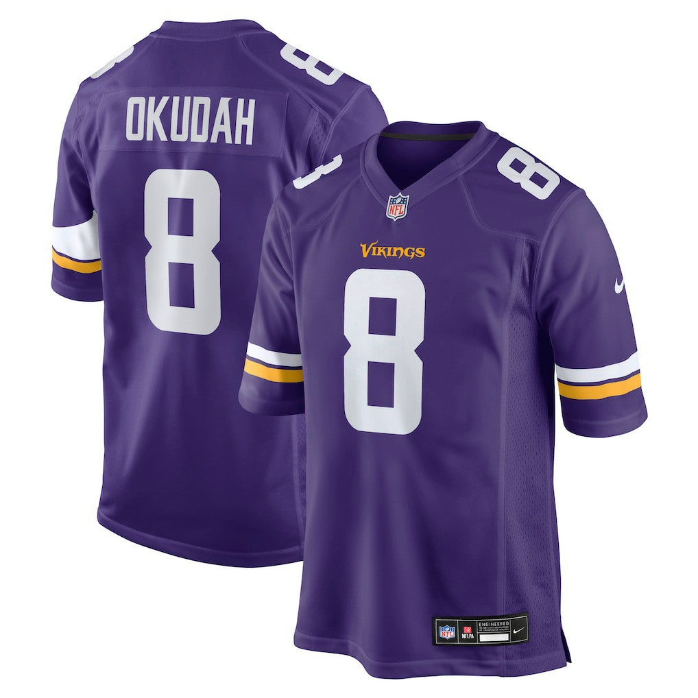 Minnesota Vikings Nike Jeff Okudah  Team Game Jersey