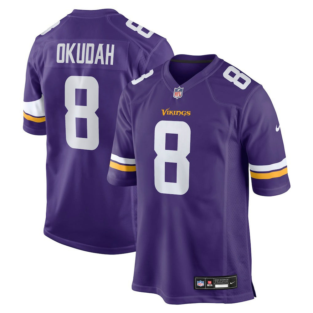 Minnesota Vikings Nike Jeff Okudah  Team Game Jersey