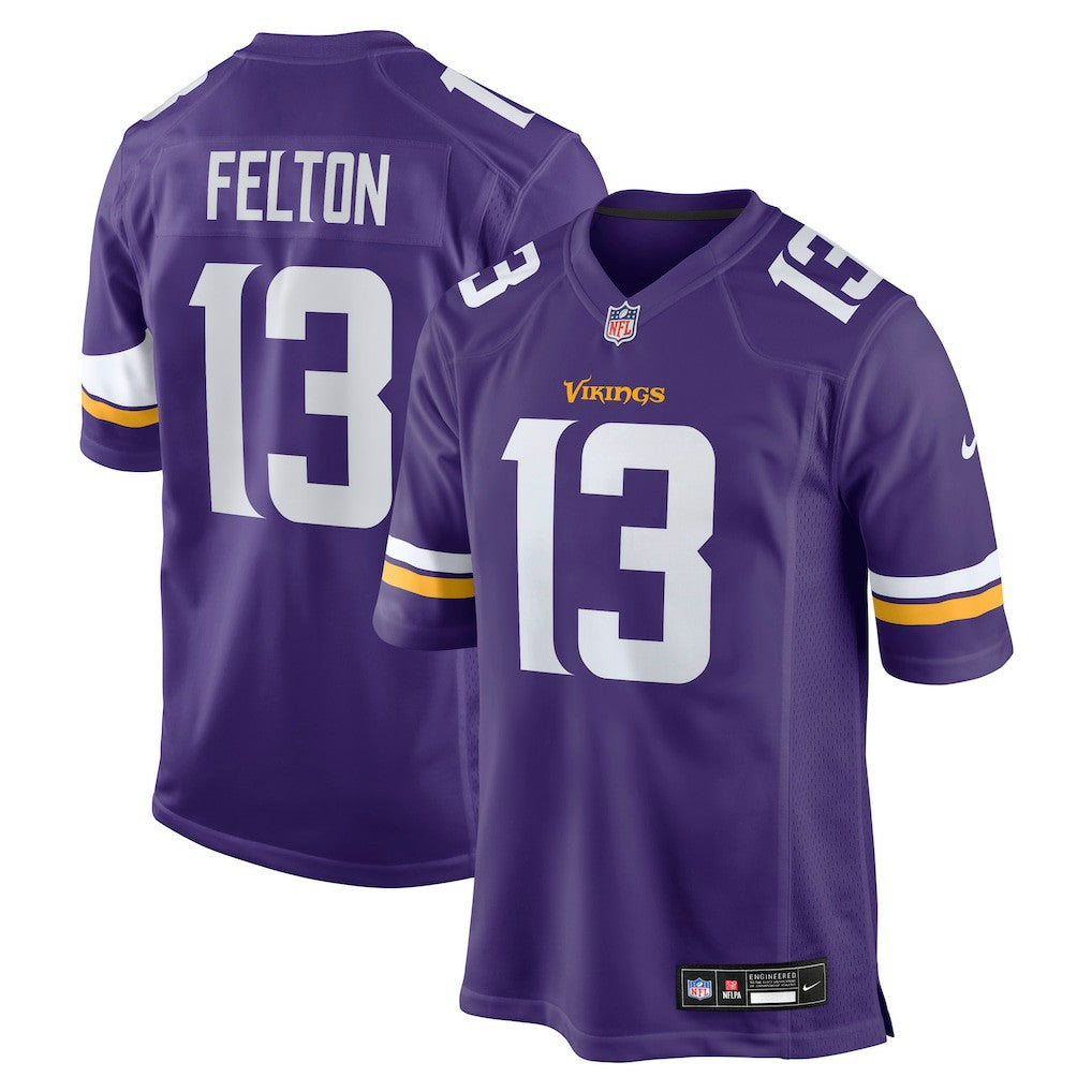 Minnesota Vikings Nike Tai Felton  Team Game Jersey
