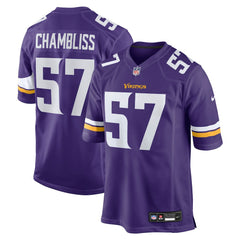 Minnesota Vikings Nike Chaz Chambliss  Team Game Jersey