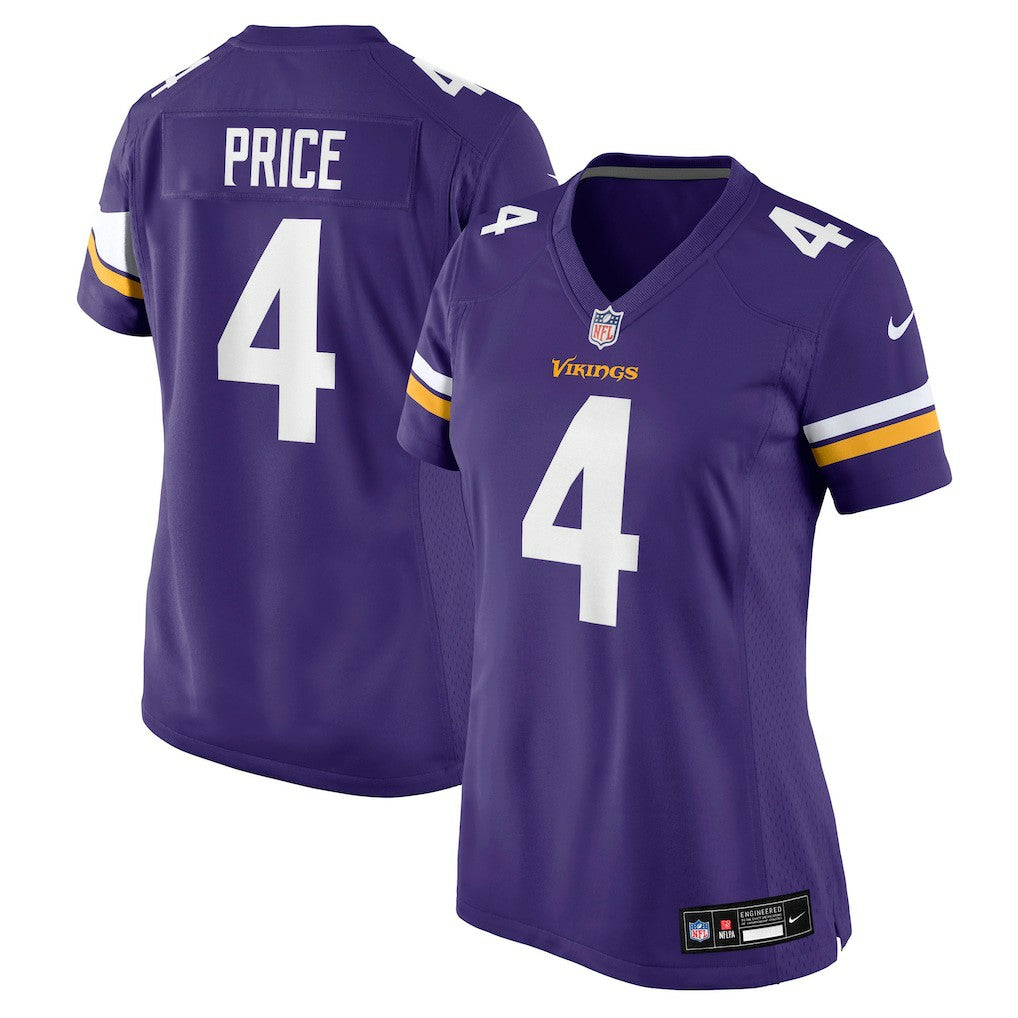 Minnesota Vikings Nike Myles Price  Women's Team Game Jersey