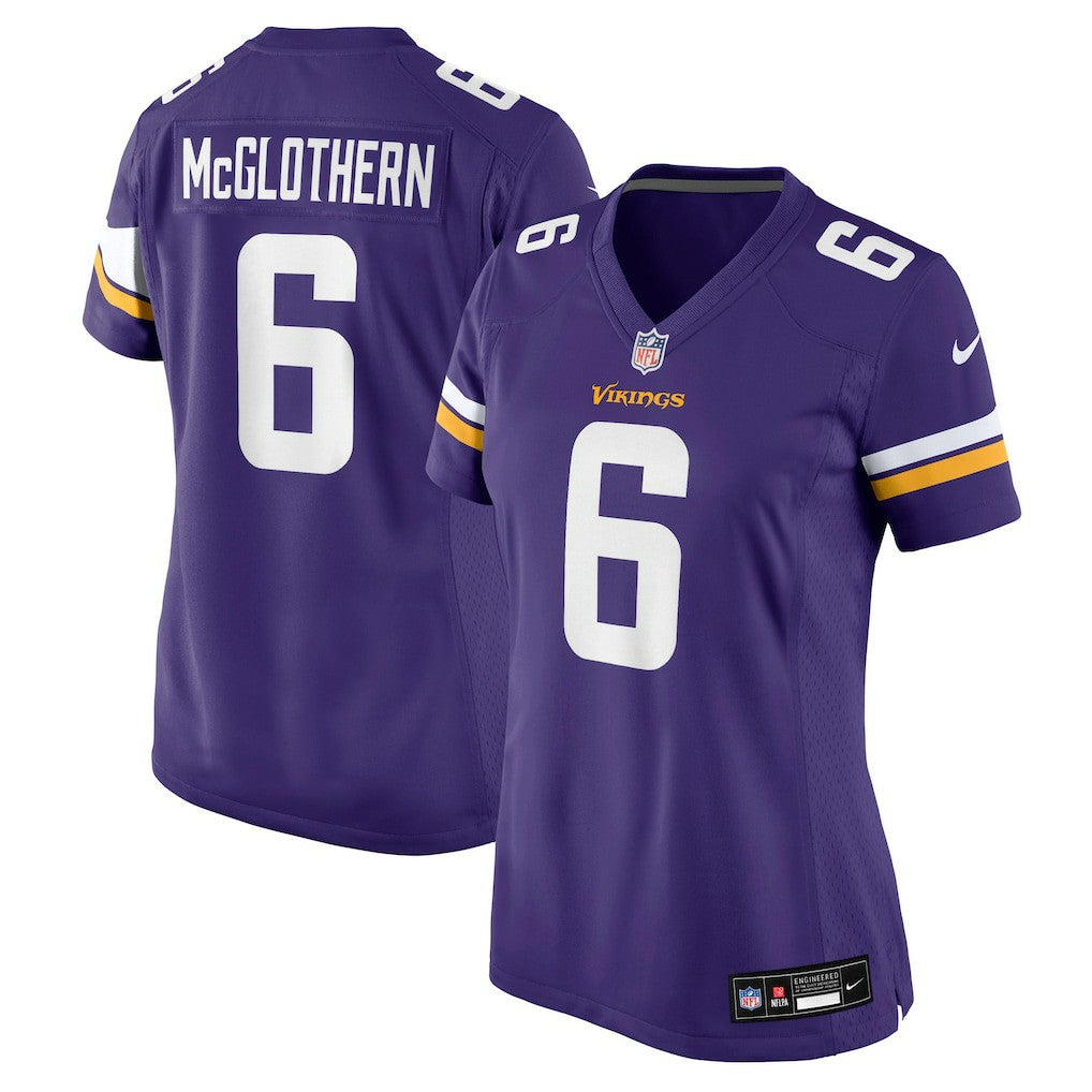 Minnesota Vikings Nike Dwight McGlothern  Women's Team Game Jersey