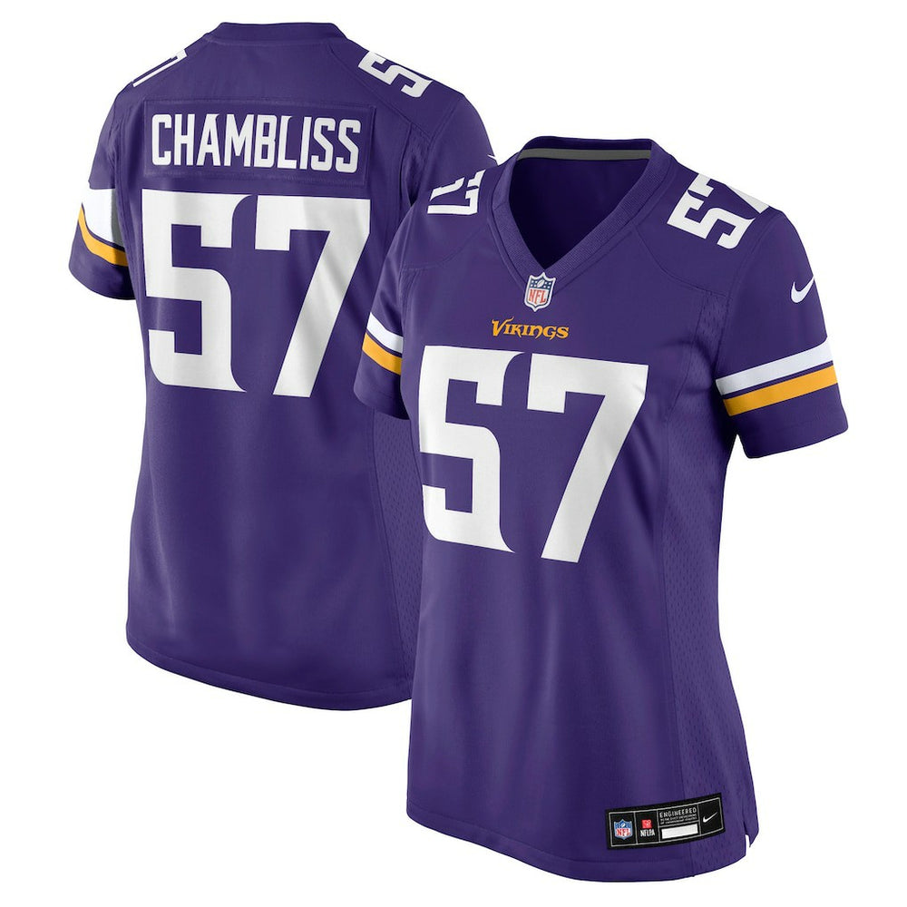 Minnesota Vikings Nike Chaz Chambliss  Women's Team Game Jersey