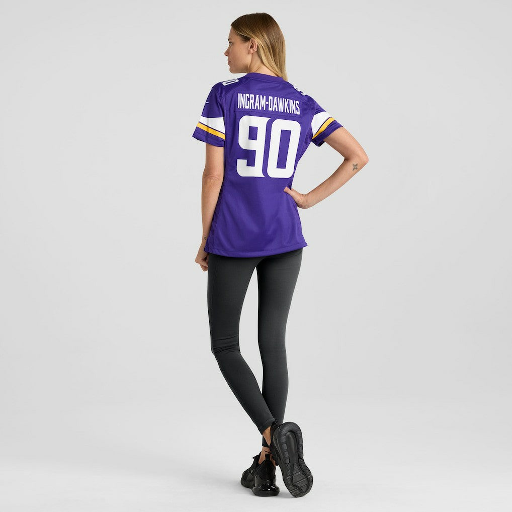Minnesota Vikings Nike Tyrion Ingram-Dawkins  Women's Team Game Jersey