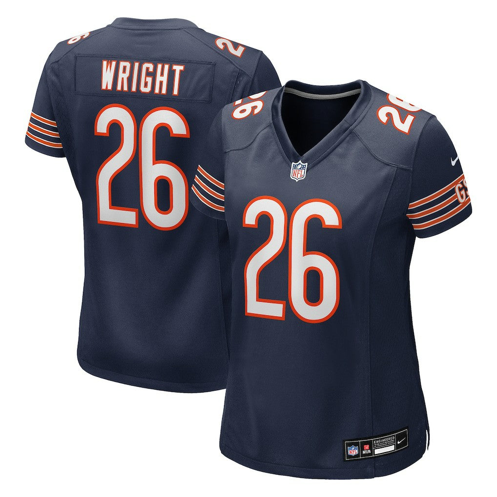 Chicago Bears Nike Nahshon Wright  Women's Team Game Jersey