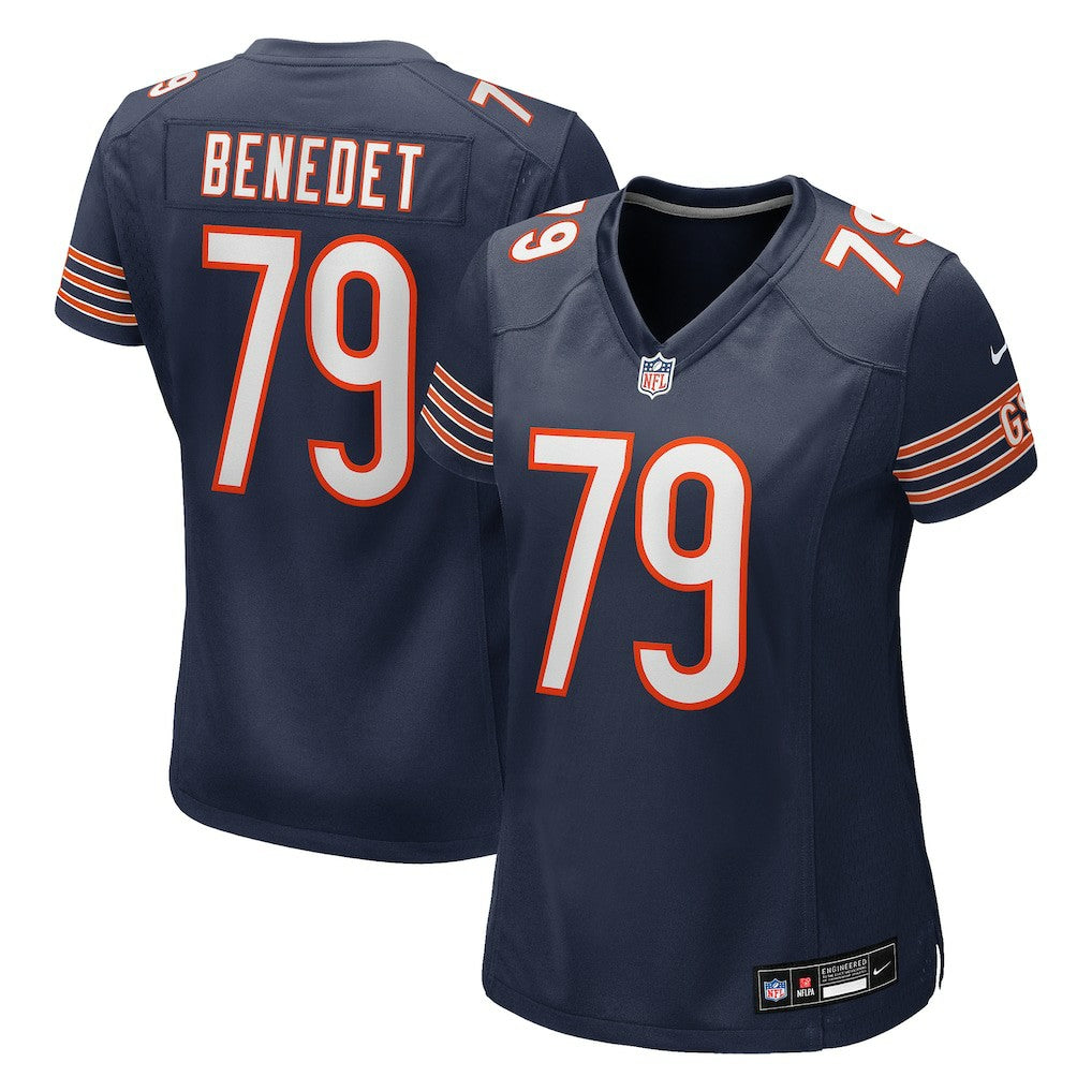 Chicago Bears Nike Theo Benedet  Women's Team Game Jersey