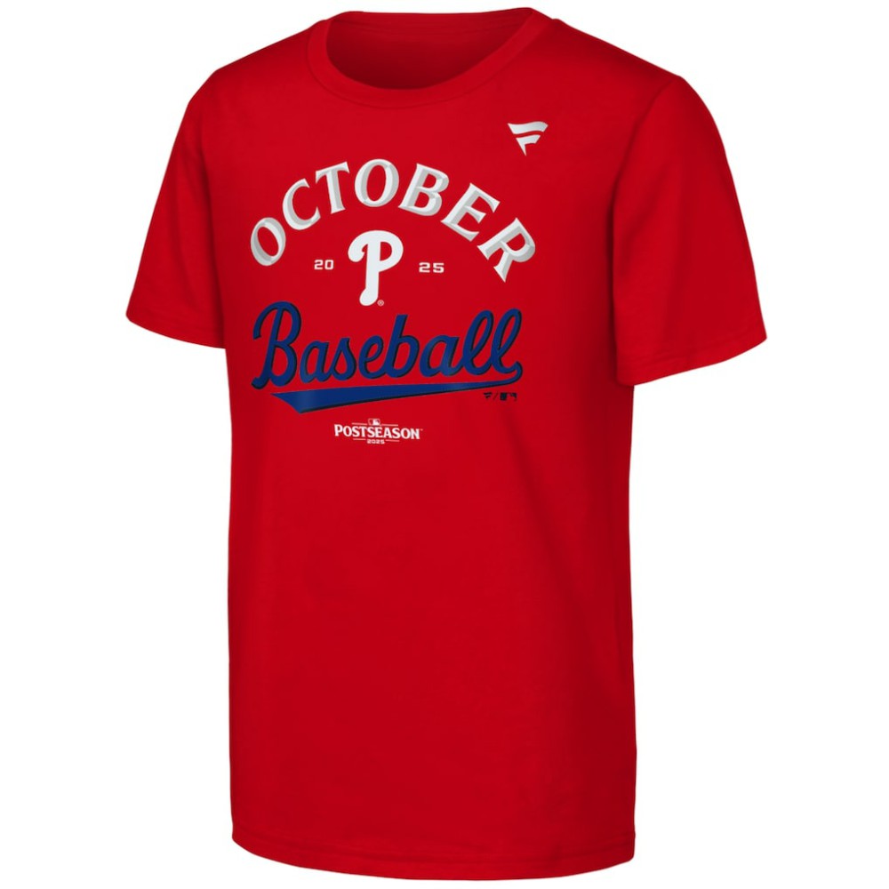 Philadelphia Phillies Fanatics Youth 2025 MLB Postseason Locker Room T-Shirt | MLB For sale