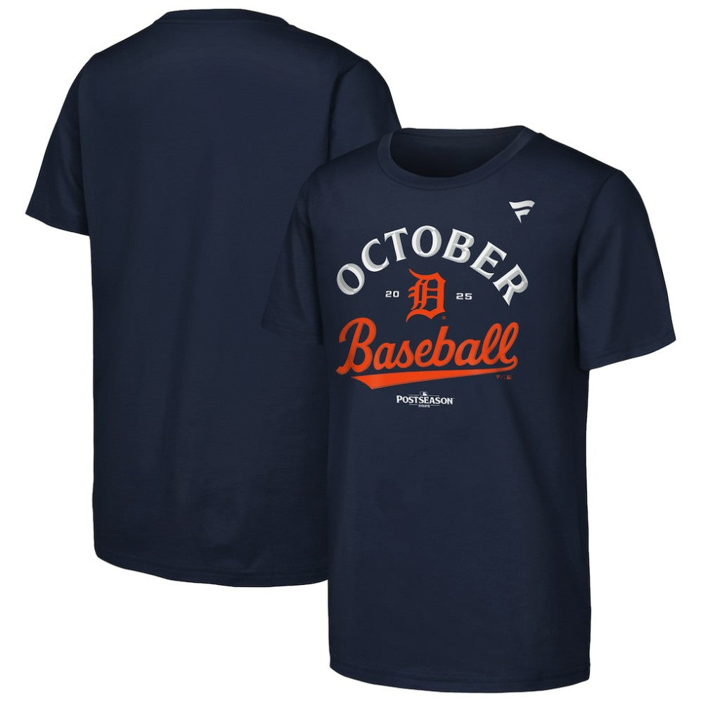 Detroit Tigers Fanatics Youth 2025 MLB Postseason Locker Room T-Shirt | MLB Sale