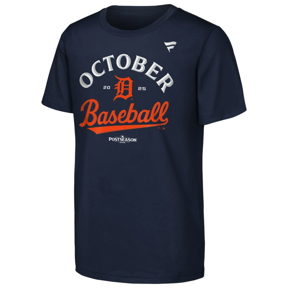 Detroit Tigers Fanatics Youth 2025 MLB Postseason Locker Room T-Shirt | MLB Sale
